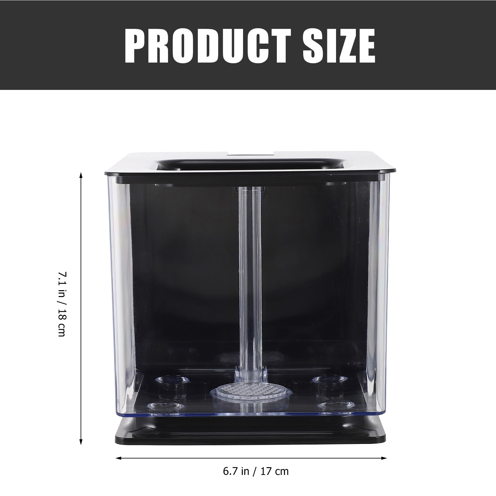 Small Fish Tank Transparent Fish Tank Fish Rearing Container Acrylic Fish Tank