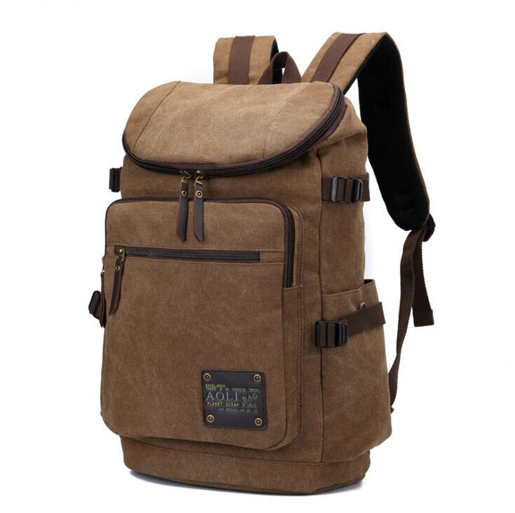 Tasche wieder 022217 neue heiße mann leinwand Rucksack schüler schultasche