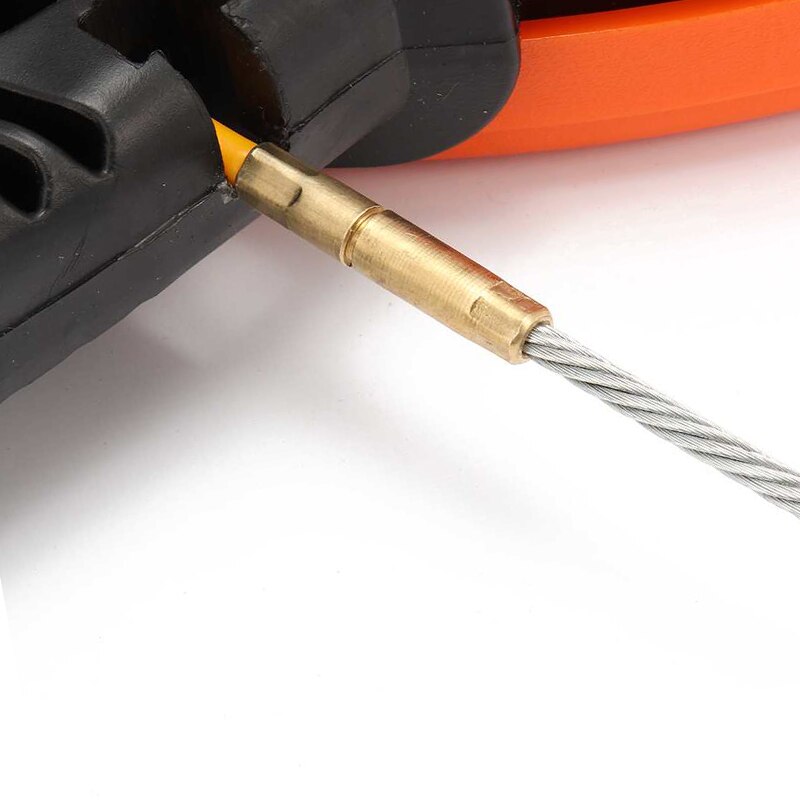 Fiberglass Cable Puller Diameter 4.0mm 30/45 Meter Flexible Glider Swivel Fish Tape Portable Reel Conduit Duct Wire Pulling Tool
