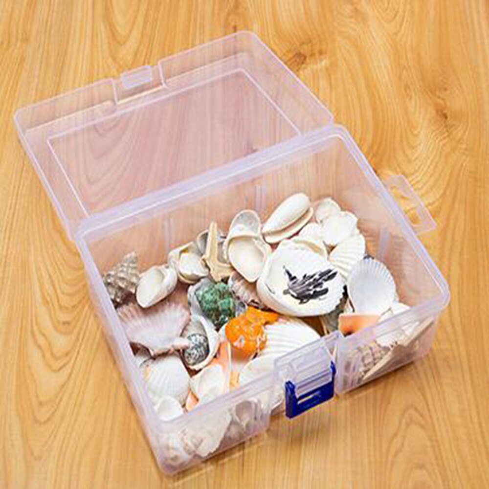 Caja de almacenamiento de plumas transparentes organizador de lápices con hebilla soporte de caja transparente mostrador estacionario para suministros de oficina en casa
