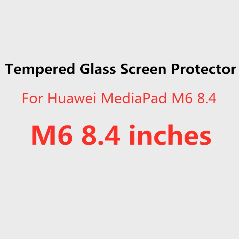 強化ガラススクリーンプロテクター huawei 社 mediapad M6 M5 M3 8.4 インチタブレット保護フィルム M5 M3 lite C5 8 インチ: For M6 8.4