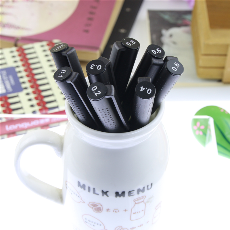 2 Pcs Micron Pen Variety Of Pen Tip Size Micro-line Ultra-fine Ink Pen Permanent Art Mark Comic Cartoon