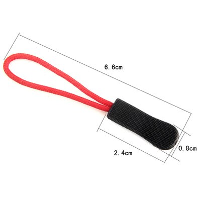 10 Stks/zak PVC Rits Trekkoord Rits Pull Puller End Fit Touw Tag Fixer Zip Koord Mix Kleur voor Kledingstuk tassen: Style 15