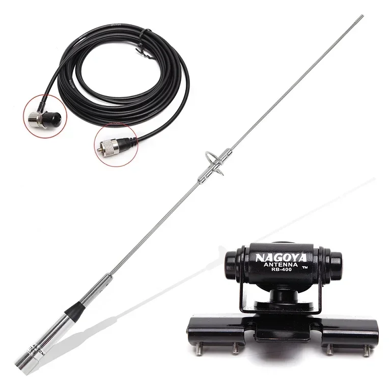 Baofeng nagoya NL-770S banda dupla uhf/vhf 144/430mhz 150w 2.15/3.0dbi antena sl16/UHF-J/m tipo rádio do carro antena de rádio móvel: Azul