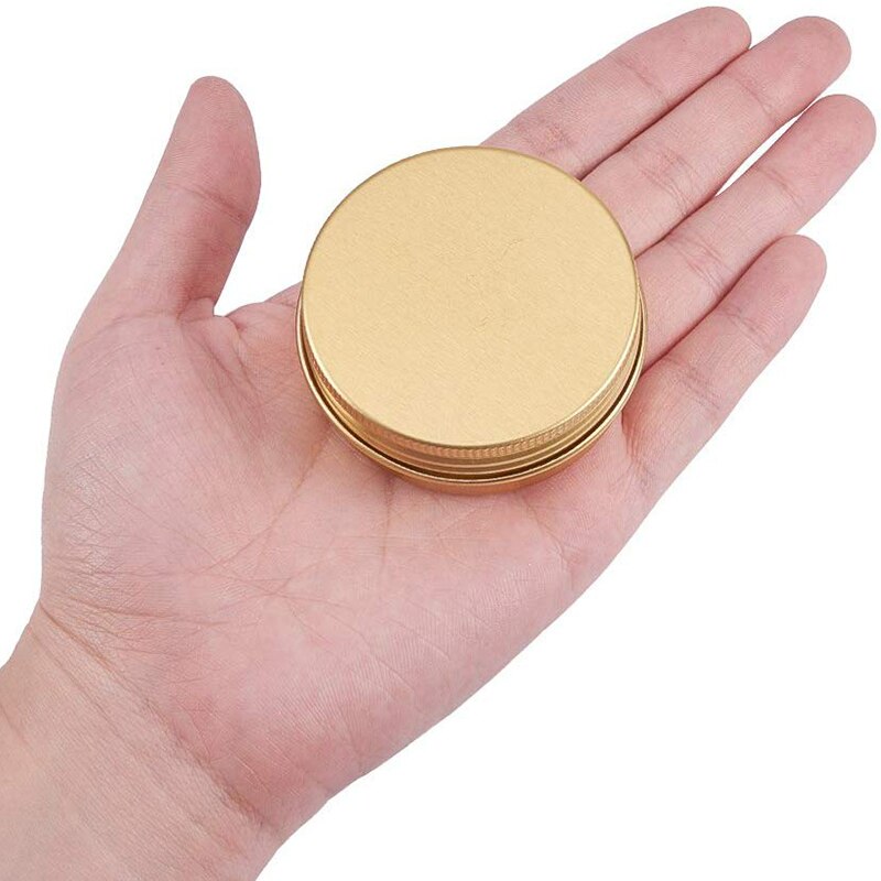 30 Pack 1 OZ Tin Cans Screw Top Round Aluminum Cans Screw Containers Tins with Lids- Great for Store Spices, Candies, T