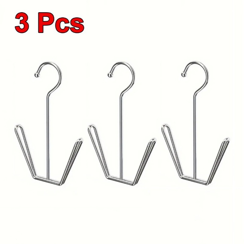 1/3/5 Stück langlebiger Edelstahl-Schuhregal-Aufhänger, platzsparender Metall-Aufbewahrungshaken für Mäntel, Hüte, Hausschuhe, perfekt für Höhle Innenbereich: Licht Grau