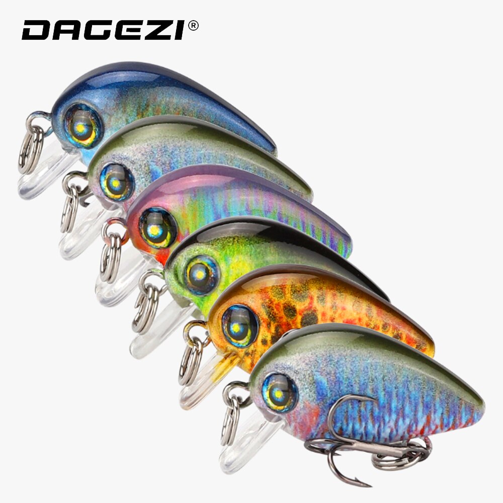 DAGEZI 1 sztuk pływająca przynęta 2g 2.5cm popper Wędkarstwo wabik 3D przynęta oczy Crankbait Wobblers FishingTackle Isca latać Wędkarstwo