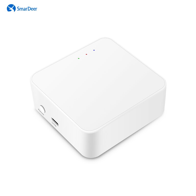 Smardeer tuya wireless smart gateway hub, unterstützt 2.4g wlan/bluetooth-geräte , 5.0/ zigbee-geräte 3.0 sprachsteuerung mit alexa: Default Title