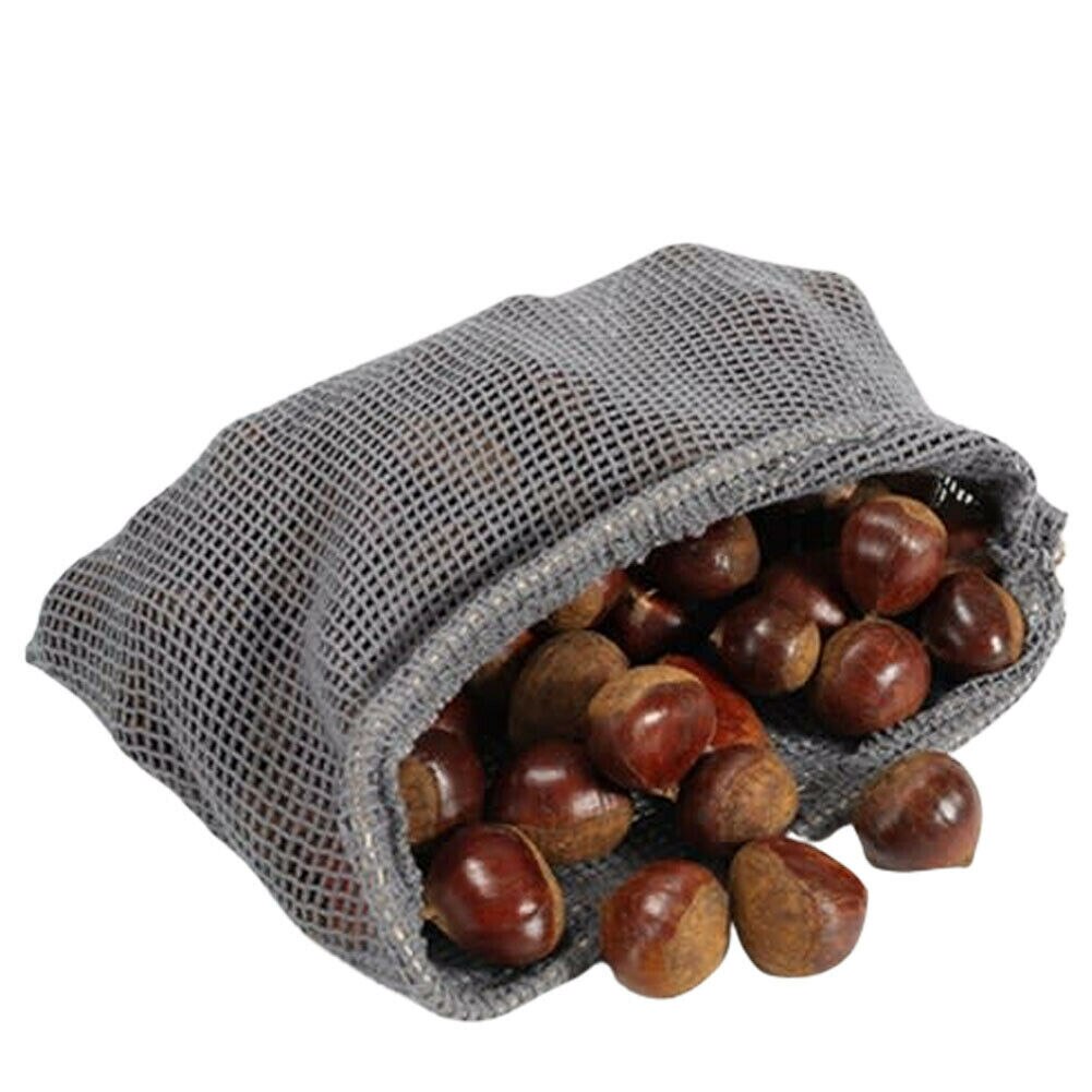 Bolsos para compras reutilizables, bolsa de frutas con cordón, bolsas de red de almacenamiento de vegetales para compras