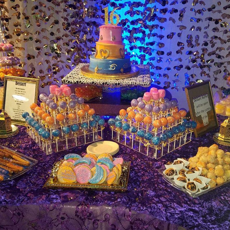 Snack tårt server cup cake display ställ klubba hållare tårt ställ 21/35/56 hål cupcake tårt ställ klubba hållare