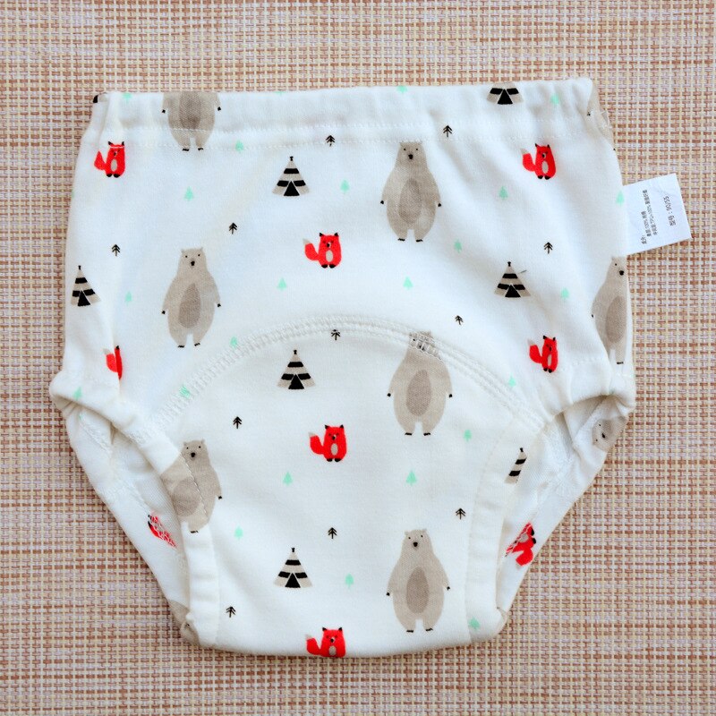 5pcs/lot Cotton Waterproof Toddler Potty Training Pants for Boys Girls Diapers Washable and Reusable Baby Breathable Nappy