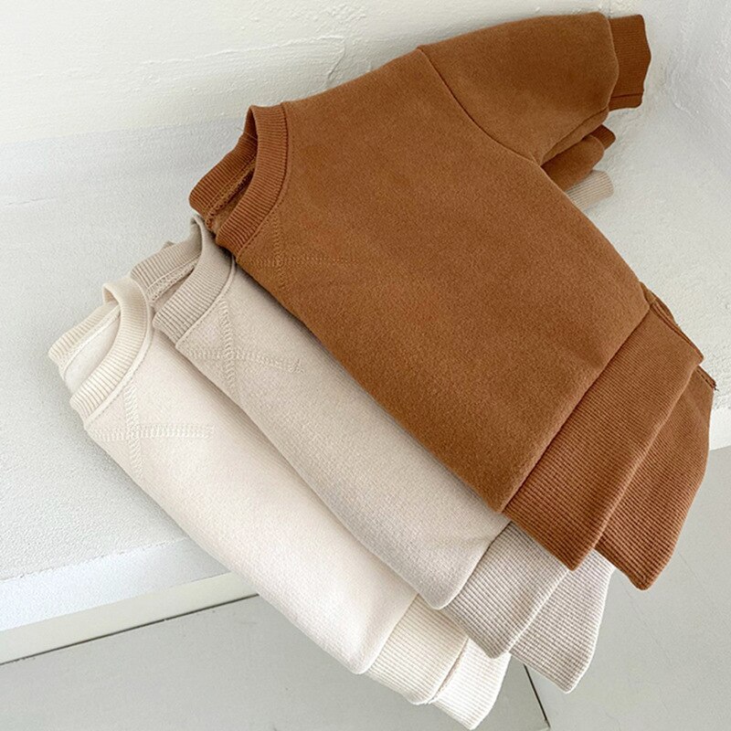 Herfst En Winter Baby Trui Plus Dik Fluwelen Katoenen T-shirt Tops Jongens Met Lange Mouwen Tops