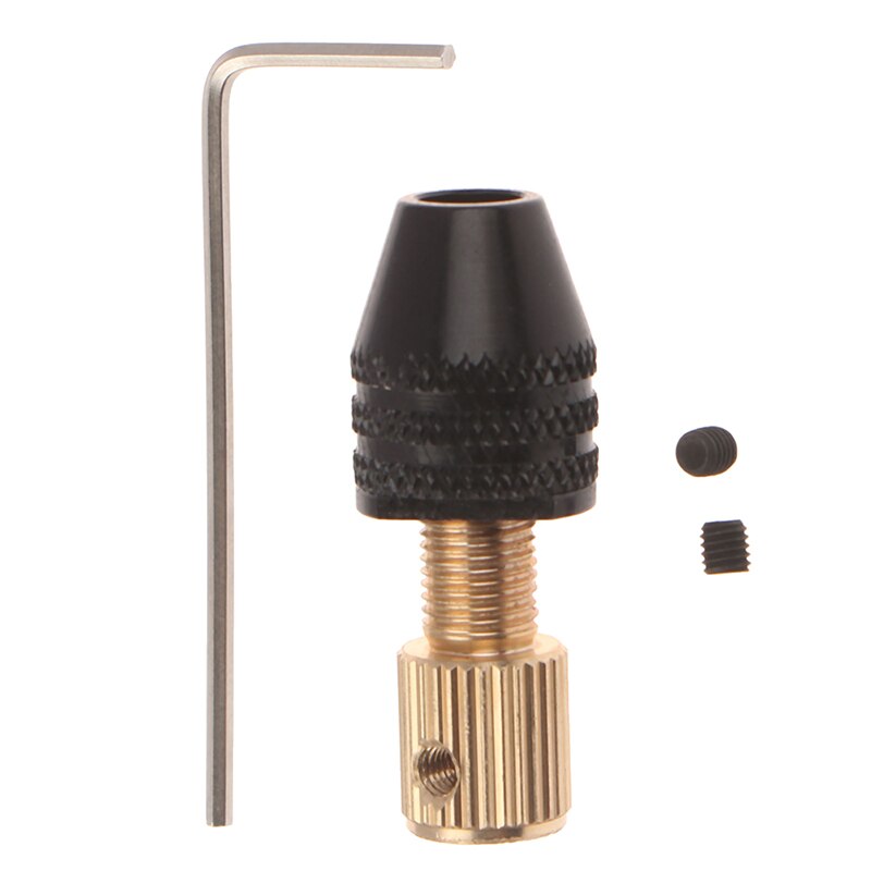 Elektrisk motoraxel mini borrchuck fixtur 0.5-3.2 mm borr mikro borrchuck hex borrchuck adapter 2.3mm/3.17mm/ 5mm