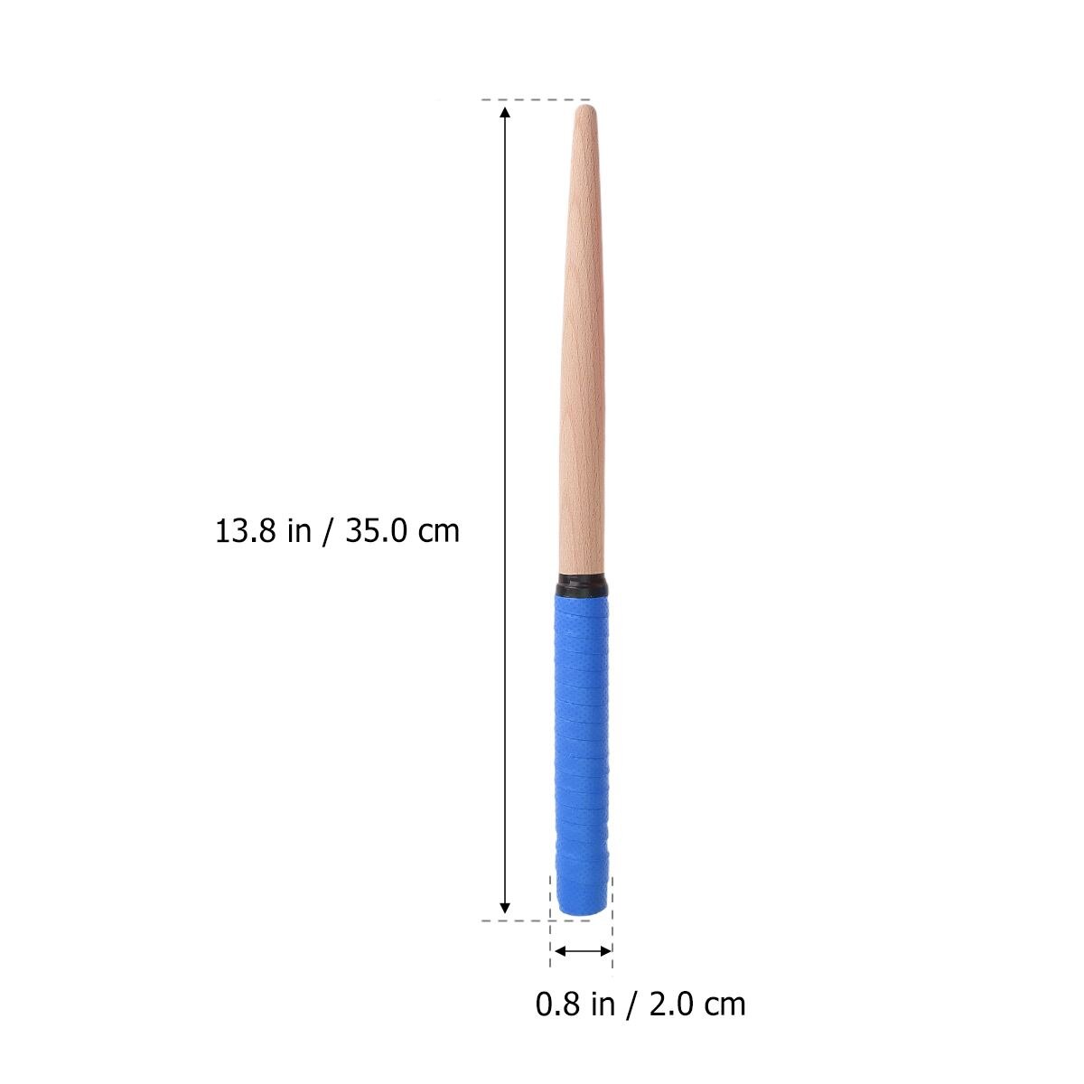 Taiko – baguettes de tambour en bois 35x2cm, 1 paire, bâtons légers à Percussion, pièces et accessoires d'instruments