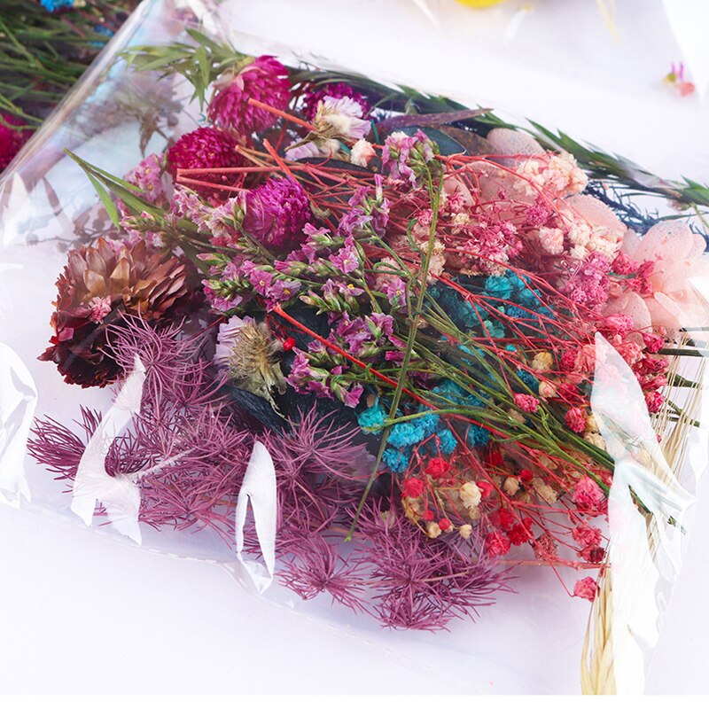 Collar con colgante de resina epoxi para hacer joyas, colgante de flores secas, Plantas secas para velas, bricolaje, para decoración de hogar y boda: 4