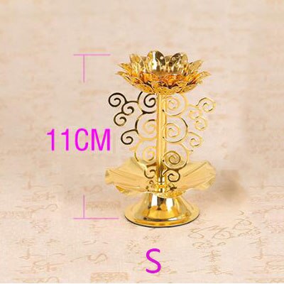 Gouden kaarsenhouder, eenvoudige metalen ijzeren kaarsenhouder, bruiloftsdecoratie, bar, feest, woonkamerdecoratie, huisdecoratie, ornamentenhouders: S