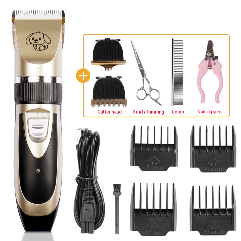 Rodanny Huisdier Tondeuse Grooming Set Kapsel Trimmer Scheerapparaat Usb Oplaadbare Low-Noise Dog Clippers Professionele: Standard 5