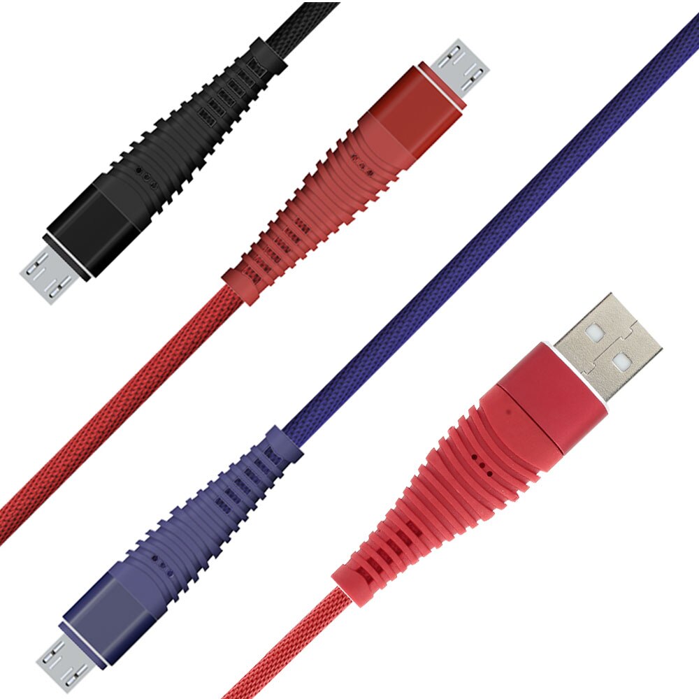 Ladekabel universal micro usb kabel nettbrett  pc 2a ladelinje datasynkroniseringskabel for samsung lade