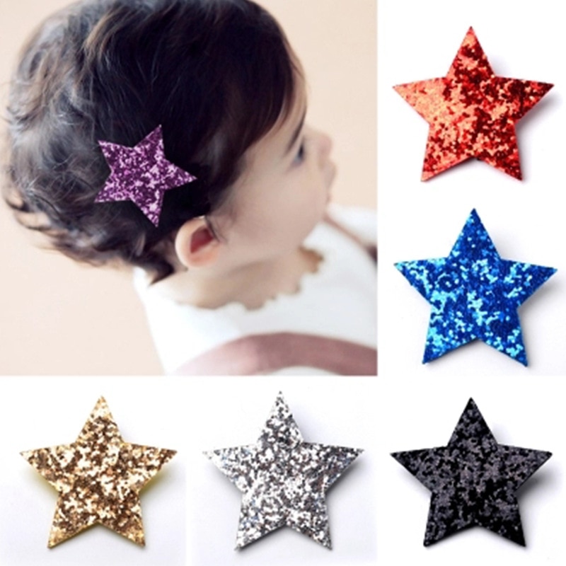 Leuke Baby Meisjes Prinses Stijl Haarspelden Shining Star Hair Clips Hoofdtooi Haarspelden Haar pin Zijkant Clip Kids Hair Accessoires