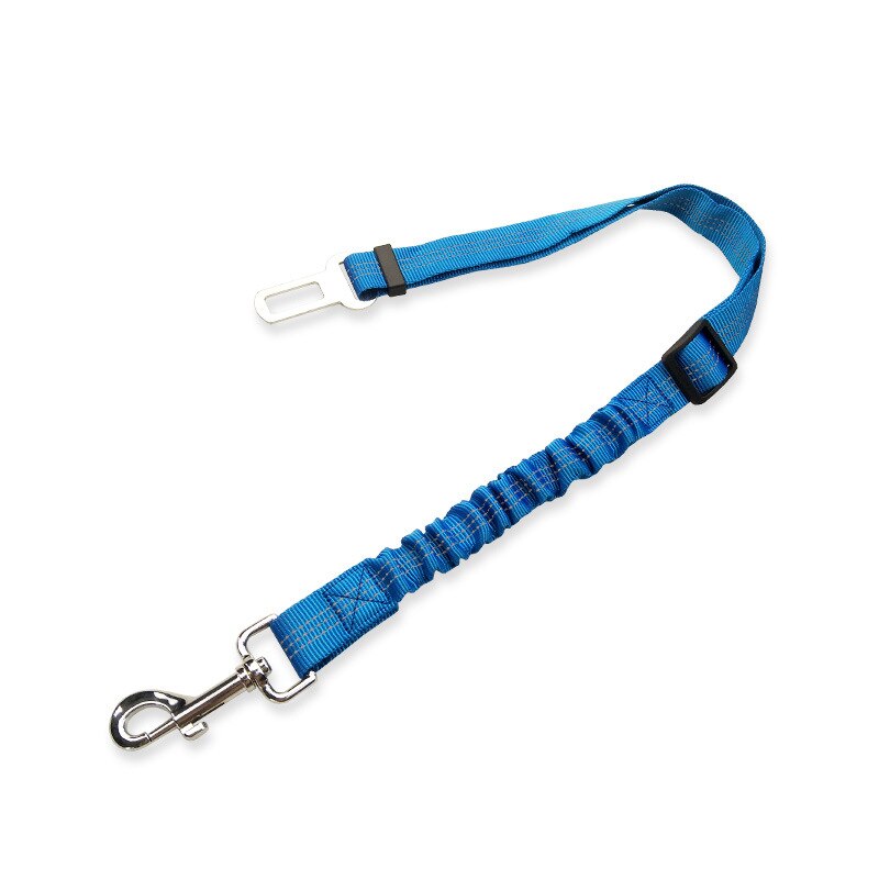 Huisdier Autogordel Hond Veiligheidsgordel Hond Tractie Riem Buffer Riem Elastische Reflecterende Veiligheid Touw Trekkabel Dierbenodigdheden: Blue