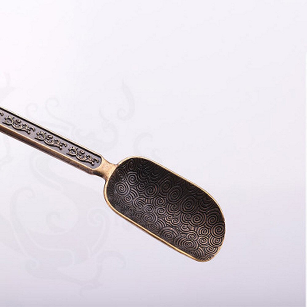 Chinese Tea Spoons Copper Tea Leaves Tea Scoop Chooser Holder Chinese Kongfu Teawear Kitchen Accessories Tools