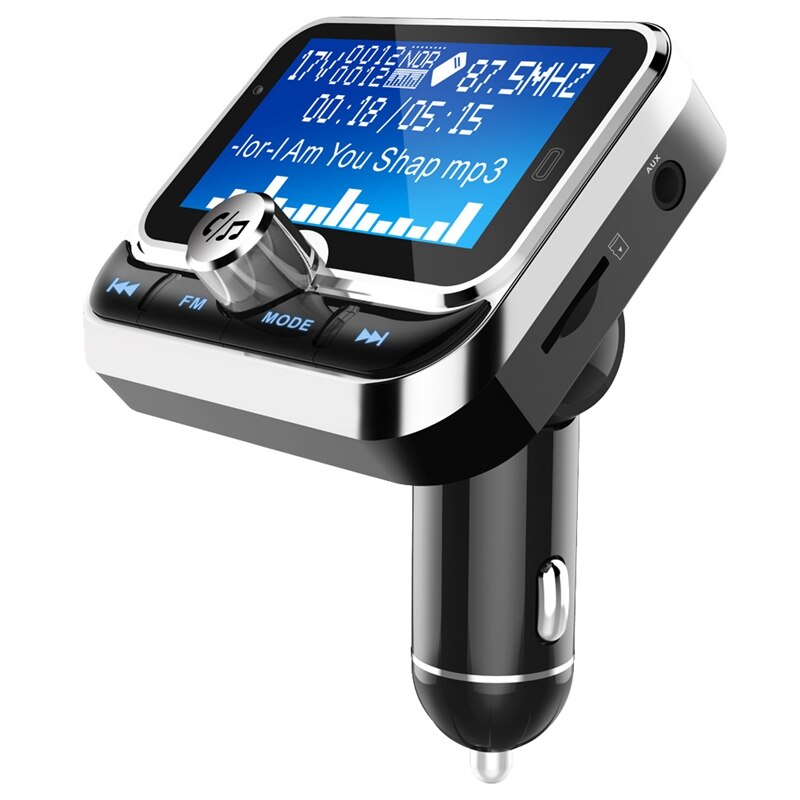 Auto fm-zender met afstandsbediening lcd bluetooth  mp3- speler dual usb auto fm-modulator