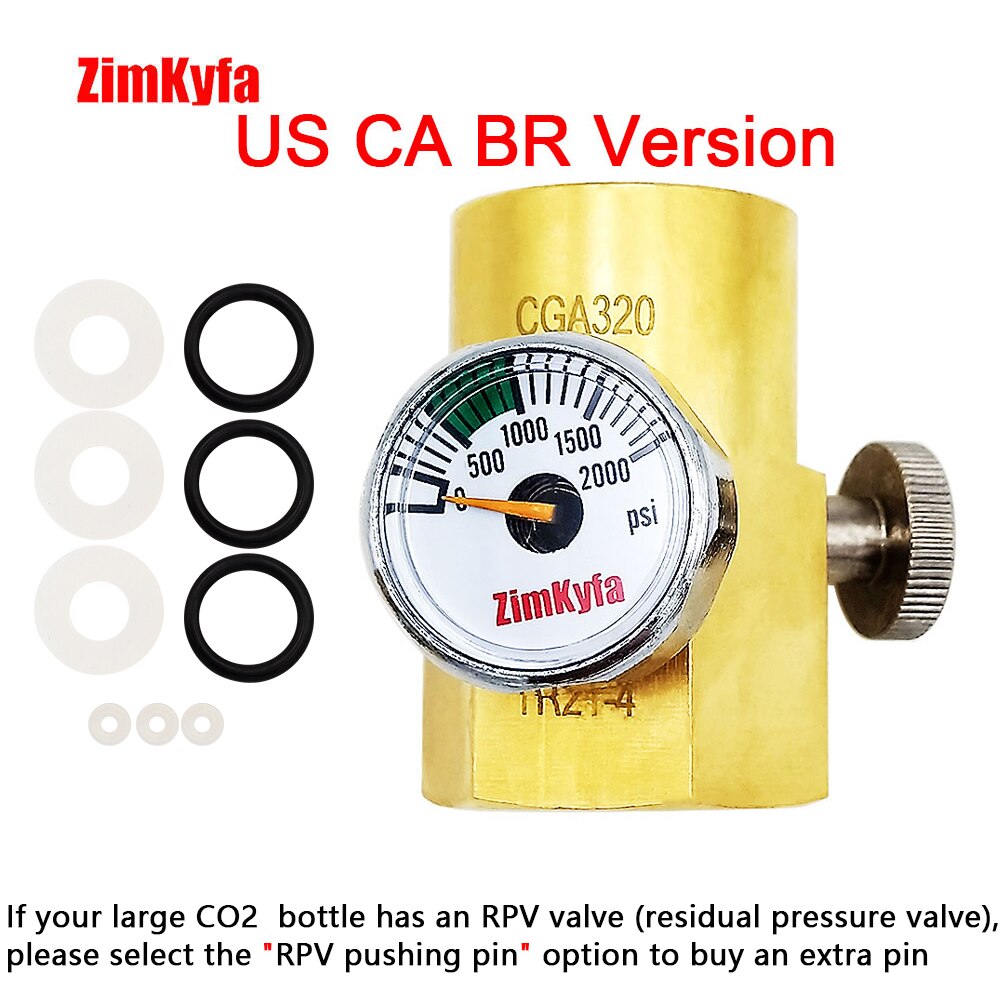 Sodastream  co2 carbonator cylinder beholder genopfyldningsadapter påfyldning ladeadapter med pin &amp;  w21.8-14 or cga 320 stik: Med måle os ca.