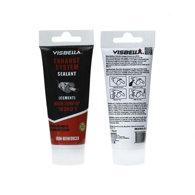 Exhaust System Pipe Repair Kit High Temperature to 1100C Cement Crack Sealer Tailpipe Muffler Repair Adhesive Sealant