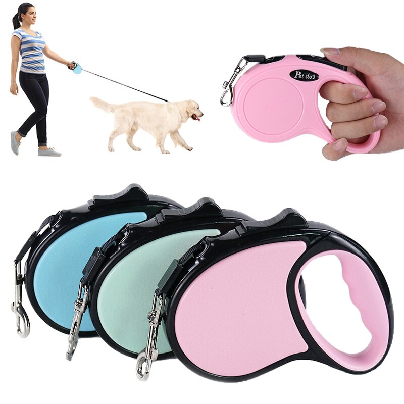 3M/5M Durable Dog Leash Automatic Retractable for Small Medium Large Dog Cat Dog Leashes Nylon Traction Rope Belt Pet Products