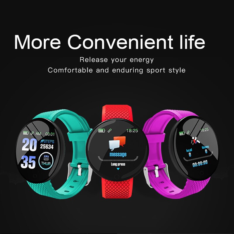Oled Color Screen Smart Watch Heart Rate Watch Smart Wristband Sport Watches Tracker Smart Band Waterproof Pedometer Smart Watch