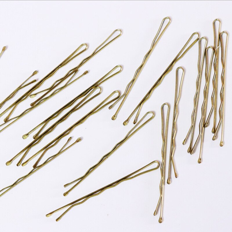 Horquillas de Metal para niña y mujer, pasadores de Color dorado, pinzas para el cabello para mujer, pasador de Herramienta de Peinado, accesorios para el cabello, 10 Uds.