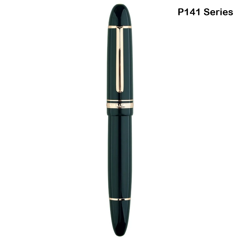 MAJOHN P140 Füllfederhalter aus Metall, Kupfer, Kolben, Sonnenfeder, transparenter leichter Harzkörper, PK 9019 x 159 Schreibwaren, Schulbedarf: Burgunderrot / F