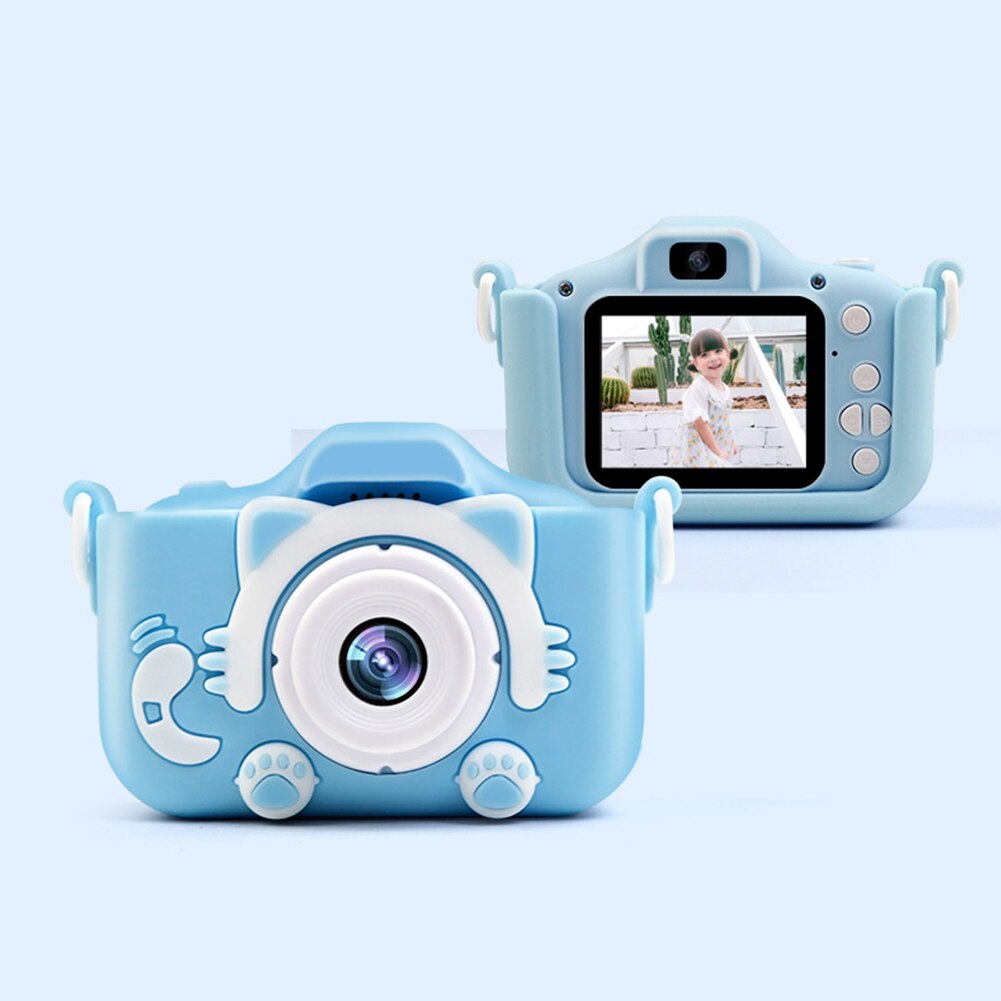 Leuke Video Cartoon Kids 20 Miljoen Pixel High Definition 2.0 Inch Scherm Geheugenkaart Selfie Kinderen Digitale Camera 32Gb