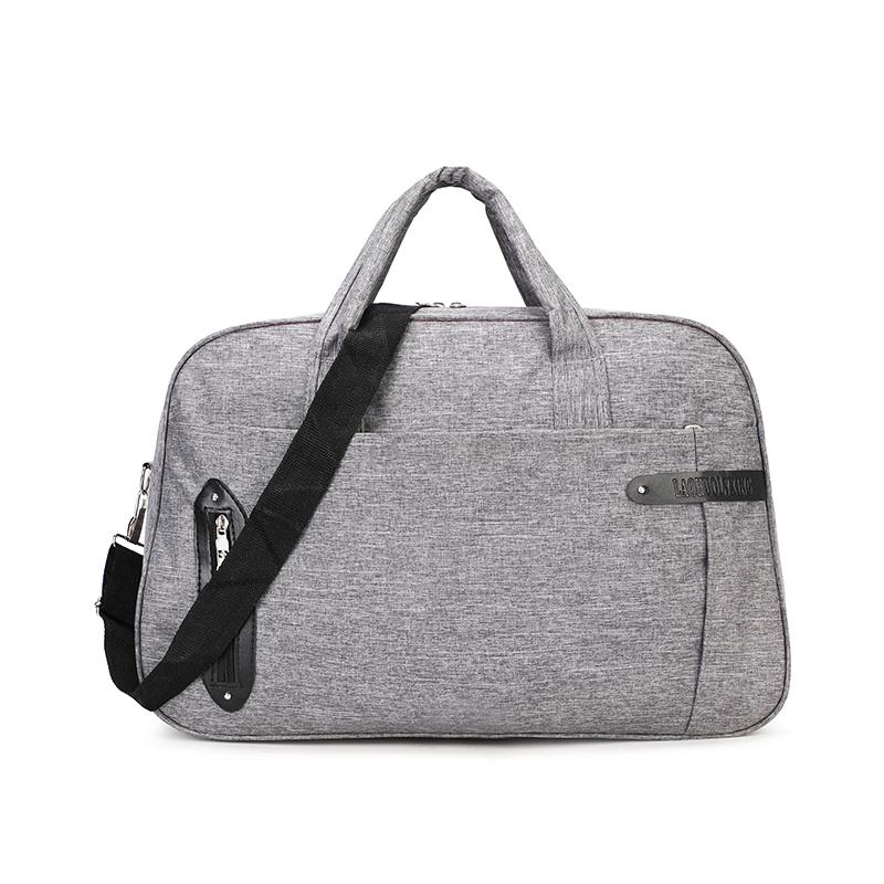 sac de voyage de en toile de couleur unie sac de voyage pour hommes: Gray