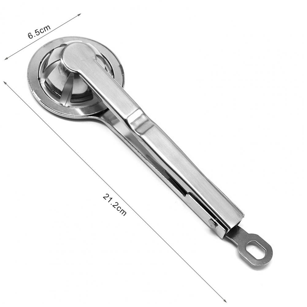 Stainless Steel Kitchen Egg Slicer Non-slip Practical Kitchen Tool Cut Egg Wedger Cutter for Hotel Petal Shape Egg Cutte