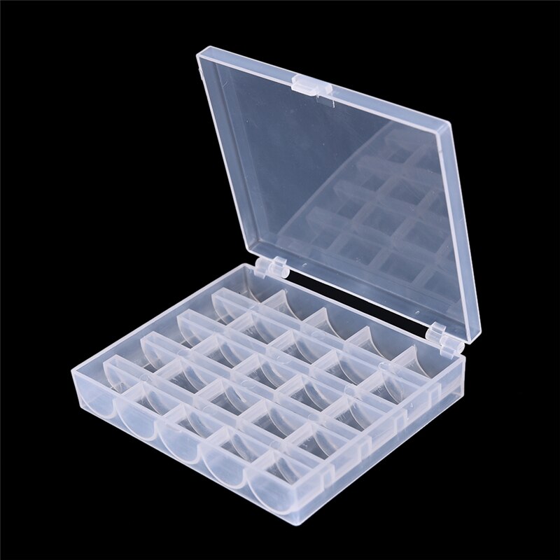 1 x Spule Kasten transparent Leere Spulen Spulen Kasten Spule fallen Deckt NäHenne Werkzeuge NäHenne Maschine