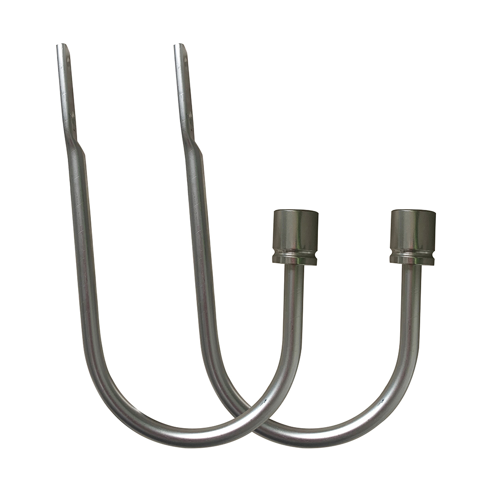 Ganchos de cortina a prueba de herrumbre, soportes de cortina en forma de U montados en la pared, ganchos decorativos de Metal para cortinas, 2 uds.: Azul marino