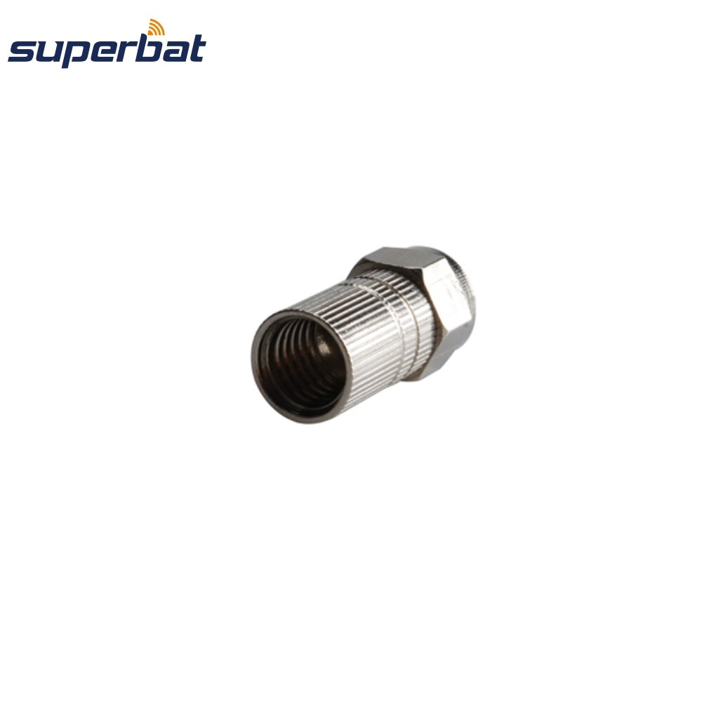 Superbat-conector Coaxial RF recto macho para Cable RG6, 10 piezas, 75 Ohm