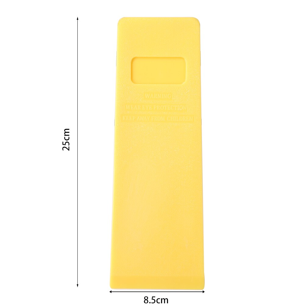 Woodcutting Tool for Logging Cleaving Felled Chainsaw Yellow Cutting Spiked Wedge Woodcutting Tool for Log: 10in yellow
