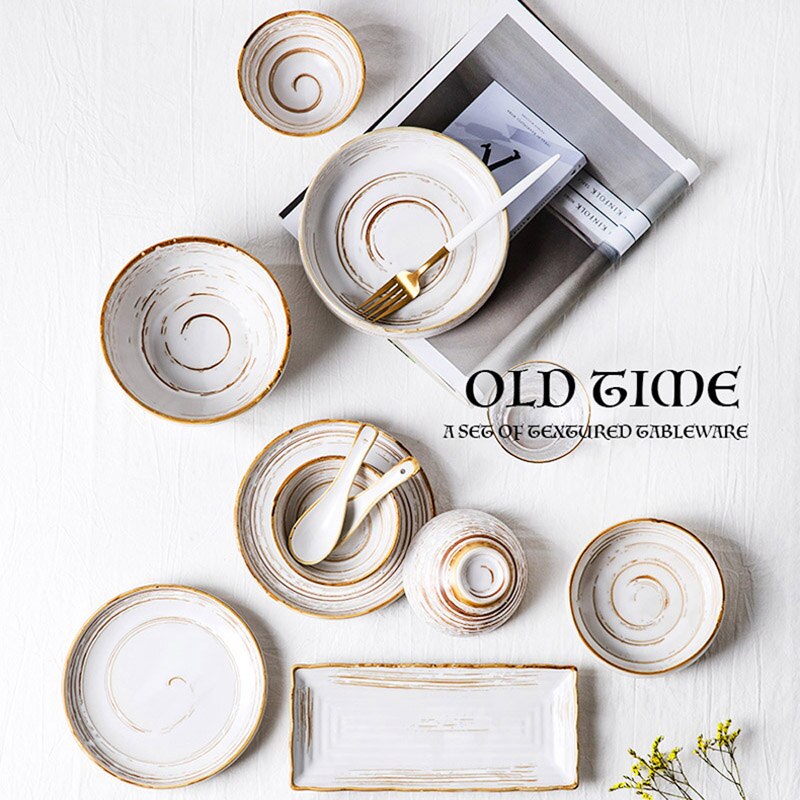 FANCITY Retro Japanese tableware household ins sty... – Grandado