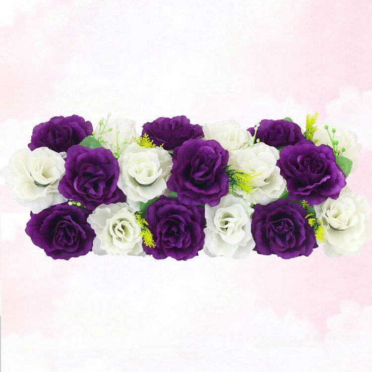 2 Stk/set Bruiloft Weg Aangehaald Bloem Zijde Rose Pioen Hortensia Diy Gebogen Deur Bloem Rij Venster T-station Bruiloft Decoratie 100Cm