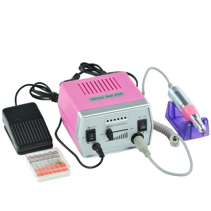 Perceuse à ongles électrique professionnelle, appareil de manucure et pédicure pour Salon de beauté, 35000RPM: 35000 288 pink