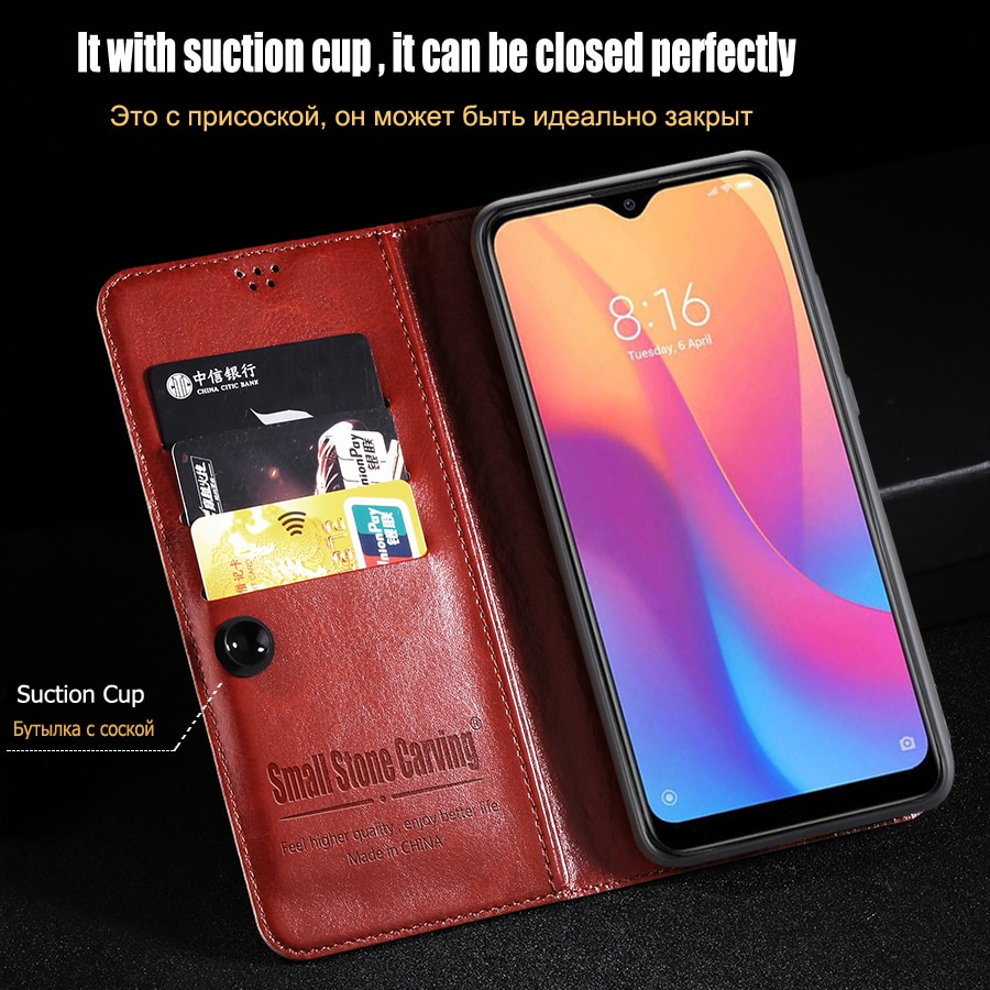 Magnético caso da aleta de couro para xiaomi redmi 9a caso carteira titular do cartão suporte do livro capa para redmi 9a caso redmi 9a capa