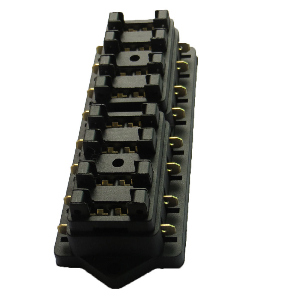 EE support Car 8 Way Standard ATO Blade Fuse Box Block Holder Plug Socket 12V
