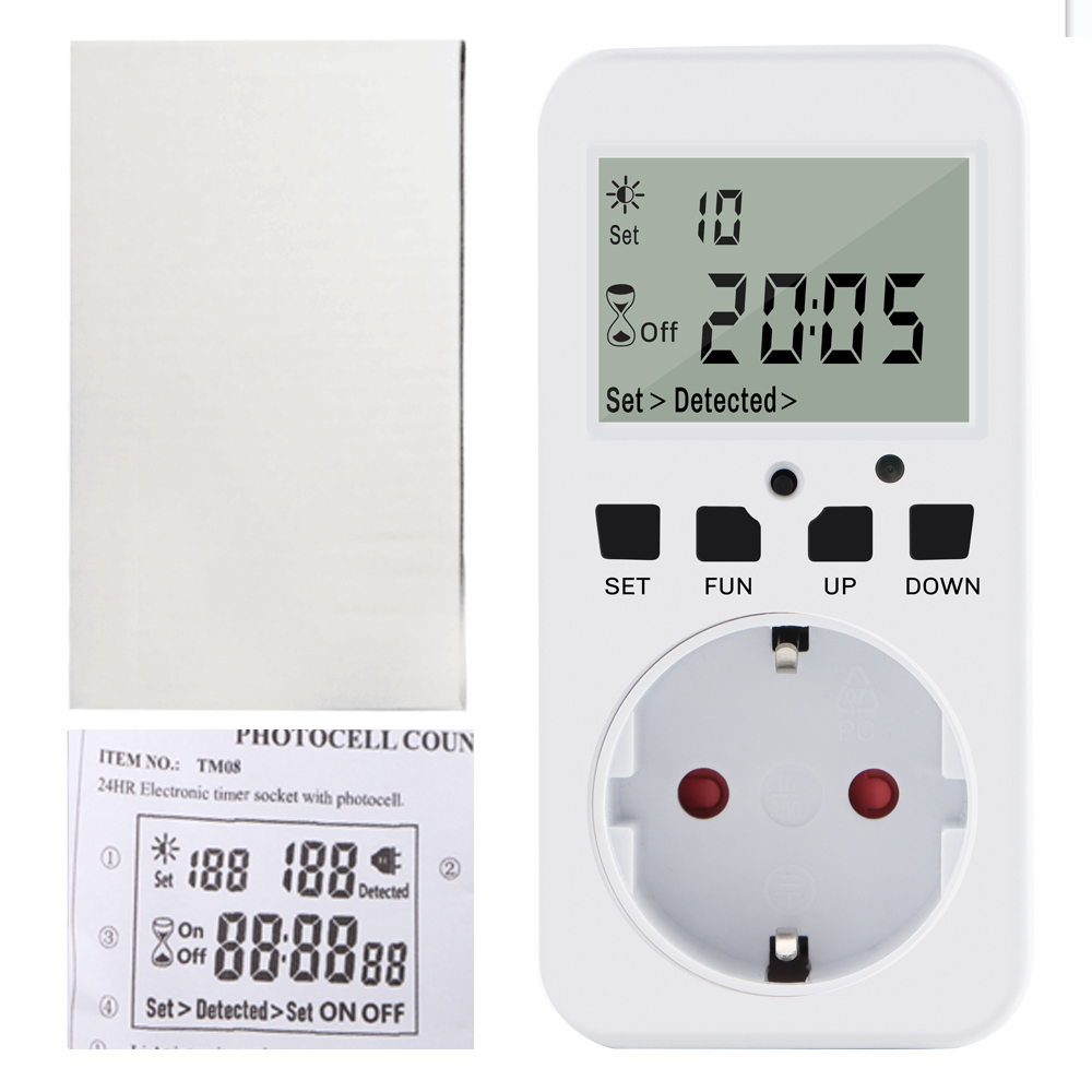 Multifunctionele Digitale Timer Socket Cyclus Programmeerbare Digitale Timer Stopcontact Schakelaar Met Uk/Us/Fr/Eu Plug 120V-60Hz 15A