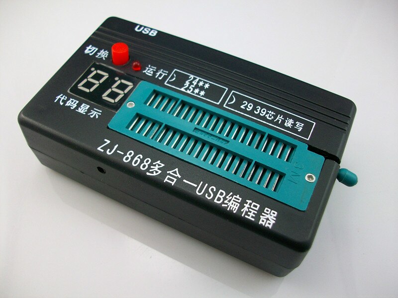 Specially Read and Write 24, 25, 29, 39 USB Programmer, Code Testing, Online Upgrade, with DVD Remote Control