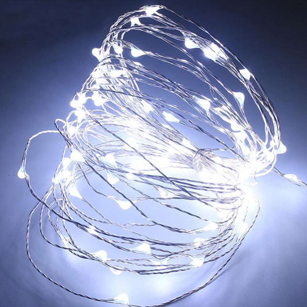 Super Bright Copper Wire Fairy String Fairy Light Xmas Decor Yard Festival Landscape Lamp Romantic 20 LED Battery Outdoor: White