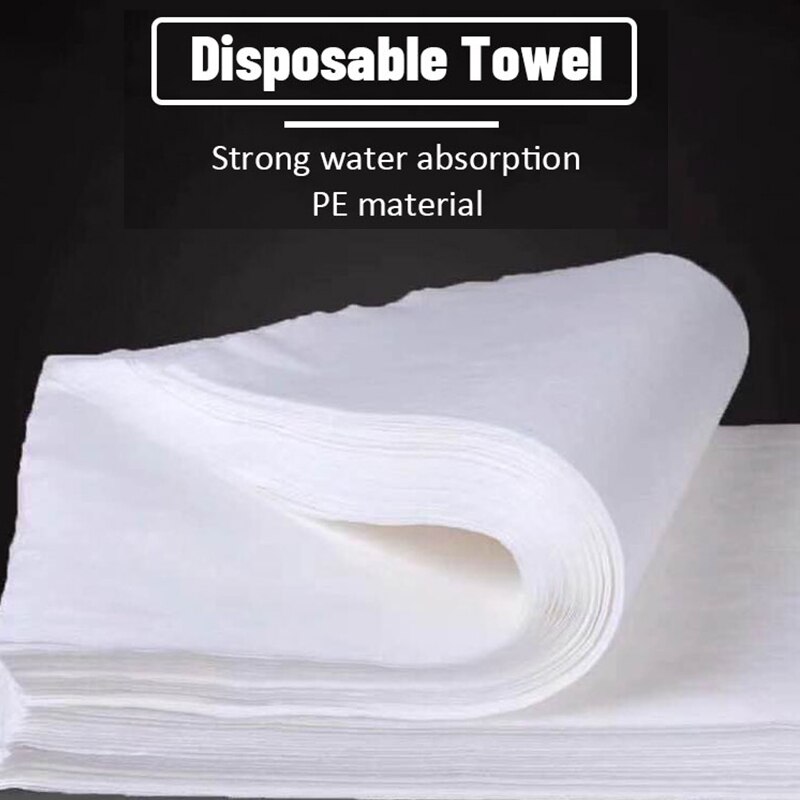 190 stk/parti engangshåndklæder spa stærkt vandabsorberende ikke-vævet hotel fodbadehåndklæder engangshåndklæde til ansigtsvask