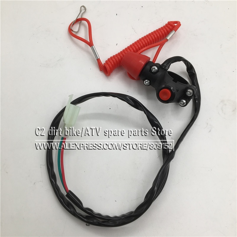 Engine Urgent Emergency Kill Stop Switch Closed Safety Push Button for 2 stroke Pocket Mini Dirt Bike ATV Quad