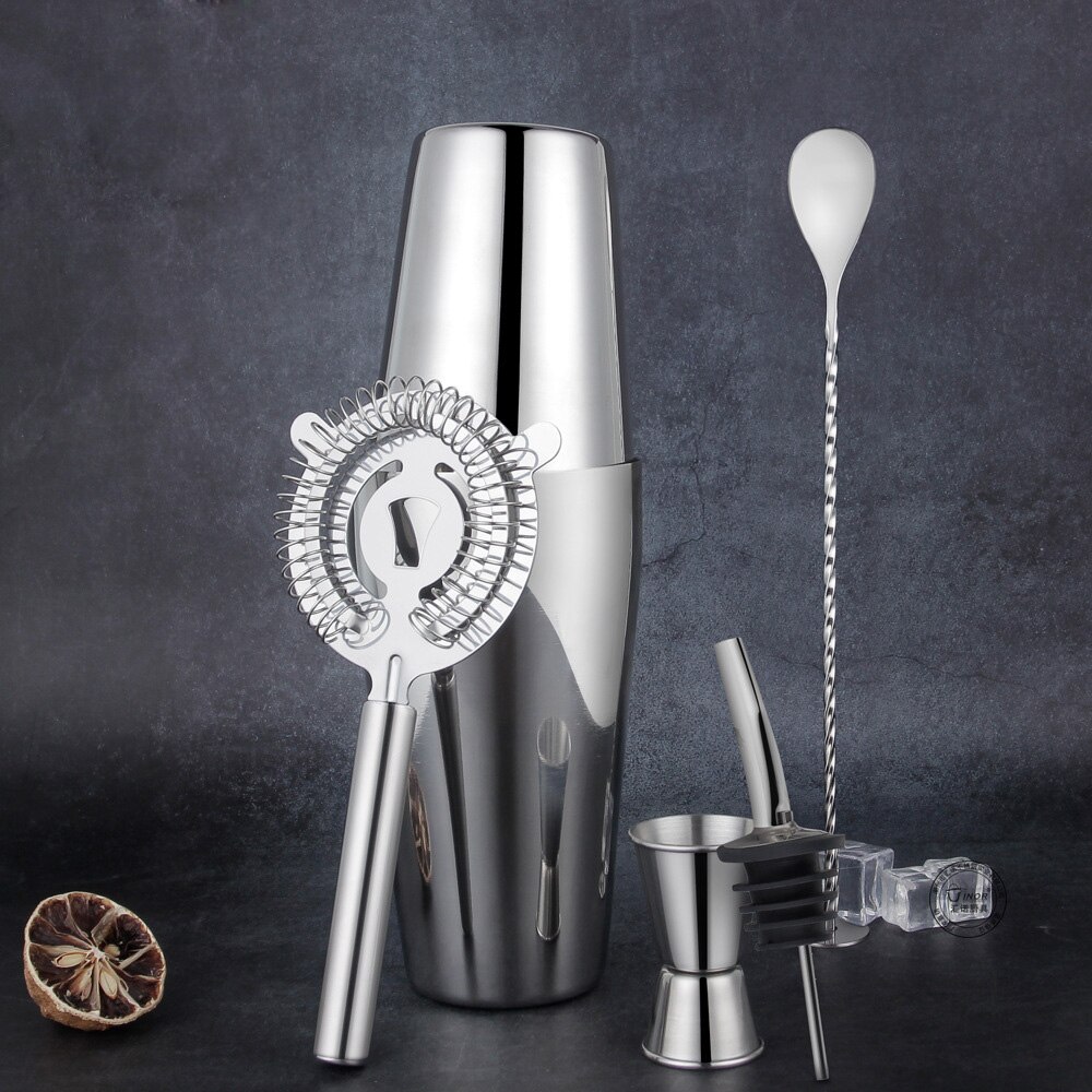 Stainless Steel Cocktail Shaker Bartender Kit Bar Drink Tools Barware Accessories for Home Bars and Party Events